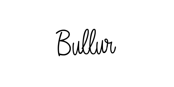 How to make Bullur name signature. Use Angelique-Rose-font-FFP style for creating short signs online. This is the latest handwritten sign. Bullur signature style 5 images and pictures png