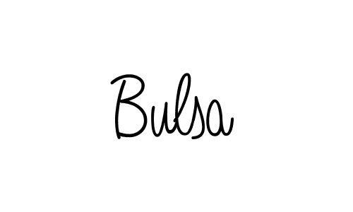 You should practise on your own different ways (Angelique-Rose-font-FFP) to write your name (Bulsa) in signature. don't let someone else do it for you. Bulsa signature style 5 images and pictures png