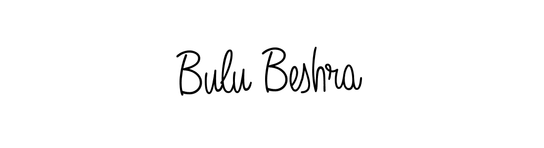 How to make Bulu Beshra name signature. Use Angelique-Rose-font-FFP style for creating short signs online. This is the latest handwritten sign. Bulu Beshra signature style 5 images and pictures png