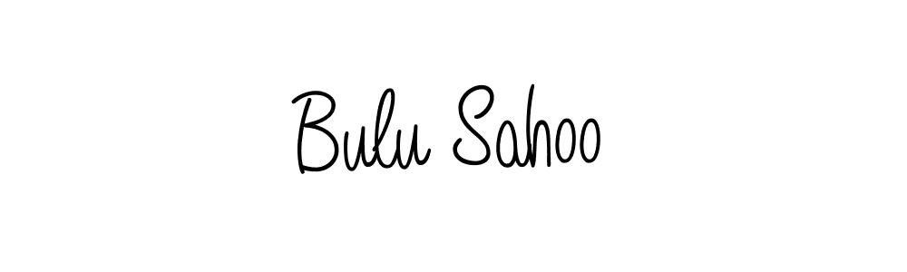 You should practise on your own different ways (Angelique-Rose-font-FFP) to write your name (Bulu Sahoo) in signature. don't let someone else do it for you. Bulu Sahoo signature style 5 images and pictures png