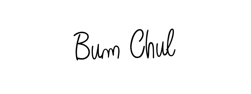 How to Draw Bum Chul signature style? Angelique-Rose-font-FFP is a latest design signature styles for name Bum Chul. Bum Chul signature style 5 images and pictures png