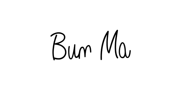 How to make Bun Ma signature? Angelique-Rose-font-FFP is a professional autograph style. Create handwritten signature for Bun Ma name. Bun Ma signature style 5 images and pictures png