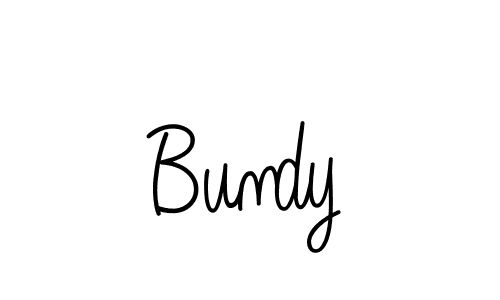 Design your own signature with our free online signature maker. With this signature software, you can create a handwritten (Angelique-Rose-font-FFP) signature for name Bundy. Bundy signature style 5 images and pictures png