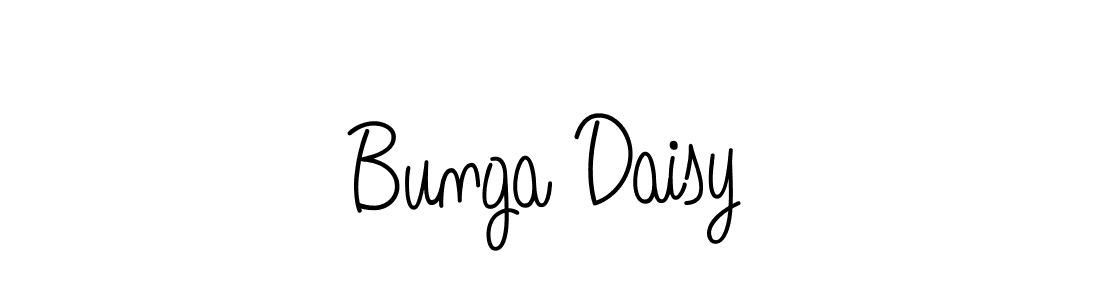 The best way (Angelique-Rose-font-FFP) to make a short signature is to pick only two or three words in your name. The name Bunga Daisy include a total of six letters. For converting this name. Bunga Daisy signature style 5 images and pictures png