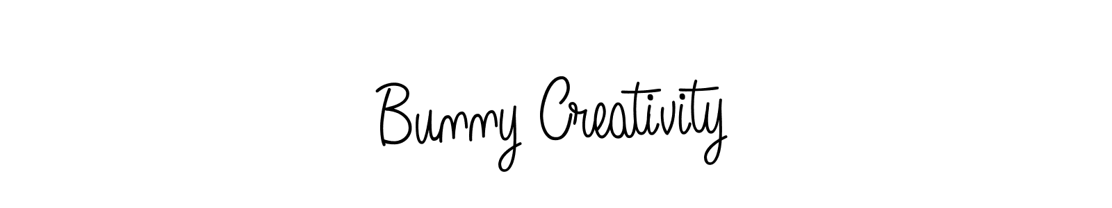 Use a signature maker to create a handwritten signature online. With this signature software, you can design (Angelique-Rose-font-FFP) your own signature for name Bunny Creativity. Bunny Creativity signature style 5 images and pictures png