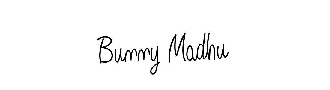 How to make Bunny Madhu signature? Angelique-Rose-font-FFP is a professional autograph style. Create handwritten signature for Bunny Madhu name. Bunny Madhu signature style 5 images and pictures png