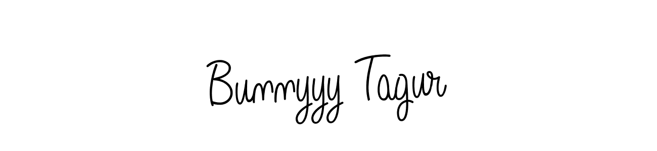 The best way (Angelique-Rose-font-FFP) to make a short signature is to pick only two or three words in your name. The name Bunnyyy Tagur include a total of six letters. For converting this name. Bunnyyy Tagur signature style 5 images and pictures png