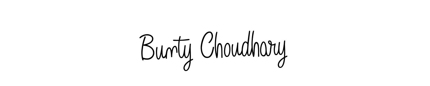 How to make Bunty Choudhary signature? Angelique-Rose-font-FFP is a professional autograph style. Create handwritten signature for Bunty Choudhary name. Bunty Choudhary signature style 5 images and pictures png