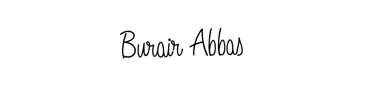 How to make Burair Abbas signature? Angelique-Rose-font-FFP is a professional autograph style. Create handwritten signature for Burair Abbas name. Burair Abbas signature style 5 images and pictures png