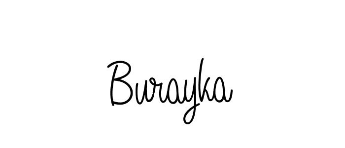 You should practise on your own different ways (Angelique-Rose-font-FFP) to write your name (Burayka) in signature. don't let someone else do it for you. Burayka signature style 5 images and pictures png