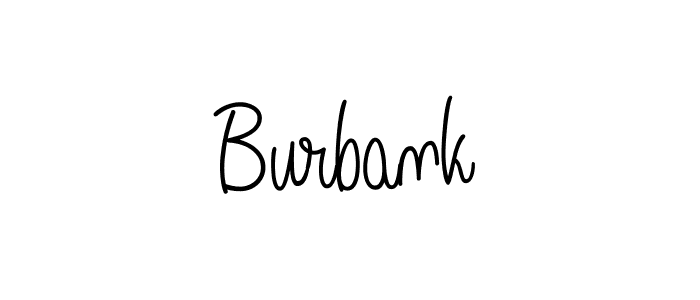 Create a beautiful signature design for name Burbank. With this signature (Angelique-Rose-font-FFP) fonts, you can make a handwritten signature for free. Burbank signature style 5 images and pictures png