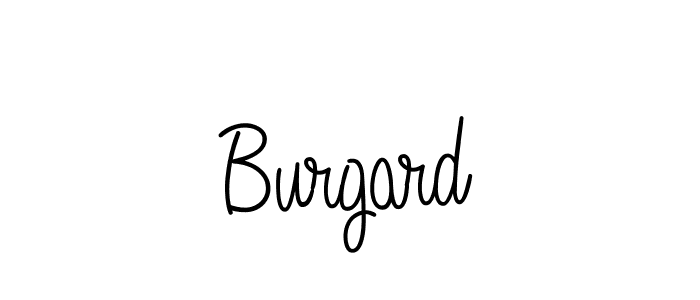 How to make Burgard name signature. Use Angelique-Rose-font-FFP style for creating short signs online. This is the latest handwritten sign. Burgard signature style 5 images and pictures png