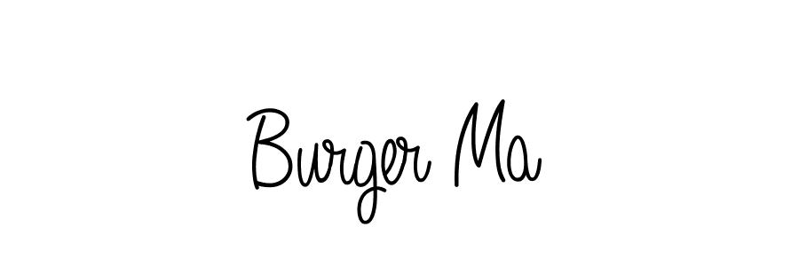 How to make Burger Ma name signature. Use Angelique-Rose-font-FFP style for creating short signs online. This is the latest handwritten sign. Burger Ma signature style 5 images and pictures png