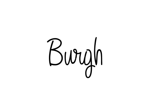 Create a beautiful signature design for name Burgh. With this signature (Angelique-Rose-font-FFP) fonts, you can make a handwritten signature for free. Burgh signature style 5 images and pictures png