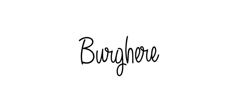 Burghere stylish signature style. Best Handwritten Sign (Angelique-Rose-font-FFP) for my name. Handwritten Signature Collection Ideas for my name Burghere. Burghere signature style 5 images and pictures png