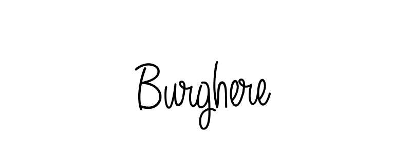 Burghere stylish signature style. Best Handwritten Sign (Angelique-Rose-font-FFP) for my name. Handwritten Signature Collection Ideas for my name Burghere. Burghere signature style 5 images and pictures png