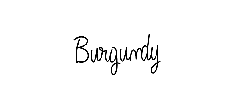 Make a beautiful signature design for name Burgundy. With this signature (Angelique-Rose-font-FFP) style, you can create a handwritten signature for free. Burgundy signature style 5 images and pictures png