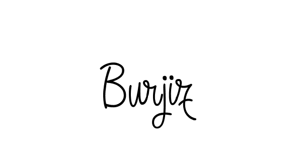 Use a signature maker to create a handwritten signature online. With this signature software, you can design (Angelique-Rose-font-FFP) your own signature for name Burjiz. Burjiz signature style 5 images and pictures png