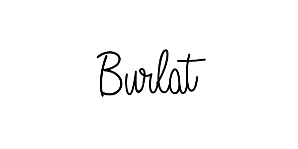 How to make Burlat name signature. Use Angelique-Rose-font-FFP style for creating short signs online. This is the latest handwritten sign. Burlat signature style 5 images and pictures png