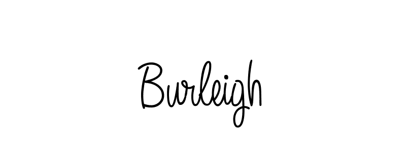 Make a beautiful signature design for name Burleigh. With this signature (Angelique-Rose-font-FFP) style, you can create a handwritten signature for free. Burleigh signature style 5 images and pictures png