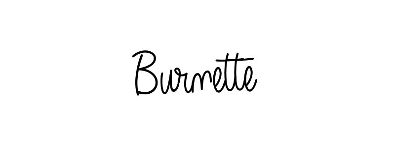 Design your own signature with our free online signature maker. With this signature software, you can create a handwritten (Angelique-Rose-font-FFP) signature for name Burnette. Burnette signature style 5 images and pictures png