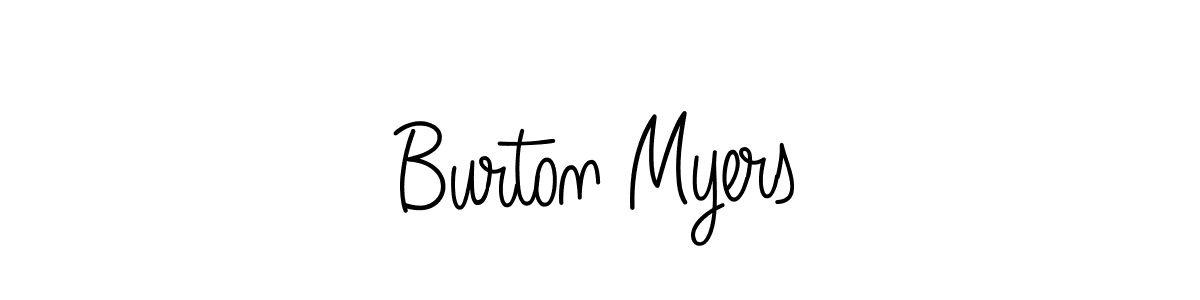 Design your own signature with our free online signature maker. With this signature software, you can create a handwritten (Angelique-Rose-font-FFP) signature for name Burton Myers. Burton Myers signature style 5 images and pictures png