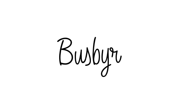 How to Draw Busbyr signature style? Angelique-Rose-font-FFP is a latest design signature styles for name Busbyr. Busbyr signature style 5 images and pictures png