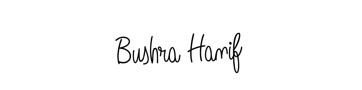 Make a short Bushra Hanif signature style. Manage your documents anywhere anytime using Angelique-Rose-font-FFP. Create and add eSignatures, submit forms, share and send files easily. Bushra Hanif signature style 5 images and pictures png