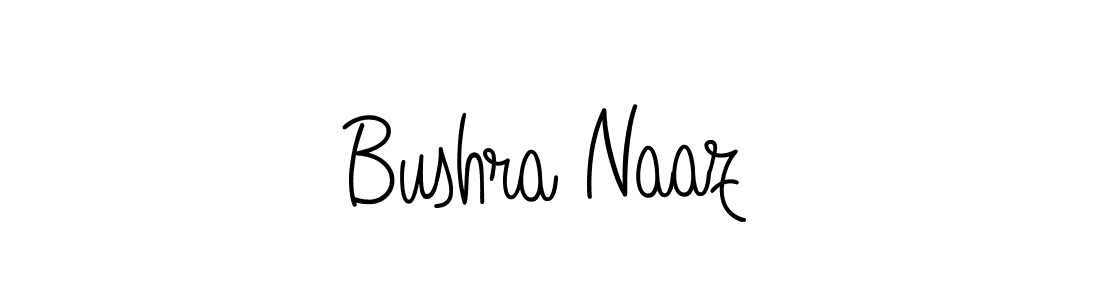 Design your own signature with our free online signature maker. With this signature software, you can create a handwritten (Angelique-Rose-font-FFP) signature for name Bushra Naaz. Bushra Naaz signature style 5 images and pictures png