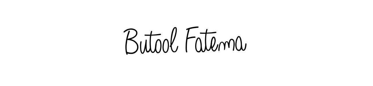 Butool Fatema stylish signature style. Best Handwritten Sign (Angelique-Rose-font-FFP) for my name. Handwritten Signature Collection Ideas for my name Butool Fatema. Butool Fatema signature style 5 images and pictures png