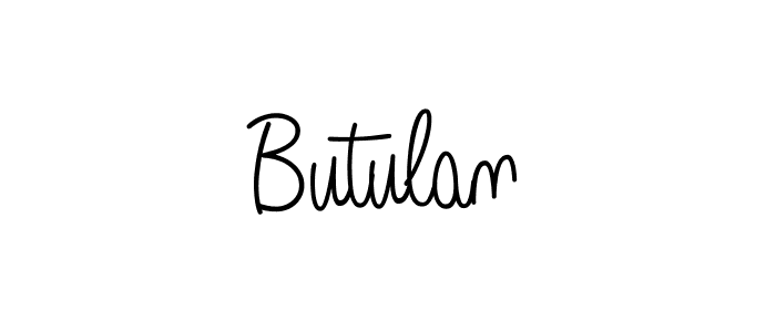 Use a signature maker to create a handwritten signature online. With this signature software, you can design (Angelique-Rose-font-FFP) your own signature for name Butulan. Butulan signature style 5 images and pictures png