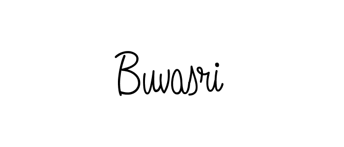 Use a signature maker to create a handwritten signature online. With this signature software, you can design (Angelique-Rose-font-FFP) your own signature for name Buvasri. Buvasri signature style 5 images and pictures png