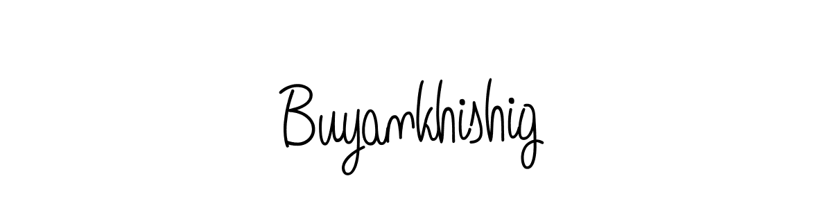 The best way (Angelique-Rose-font-FFP) to make a short signature is to pick only two or three words in your name. The name Buyankhishig include a total of six letters. For converting this name. Buyankhishig signature style 5 images and pictures png