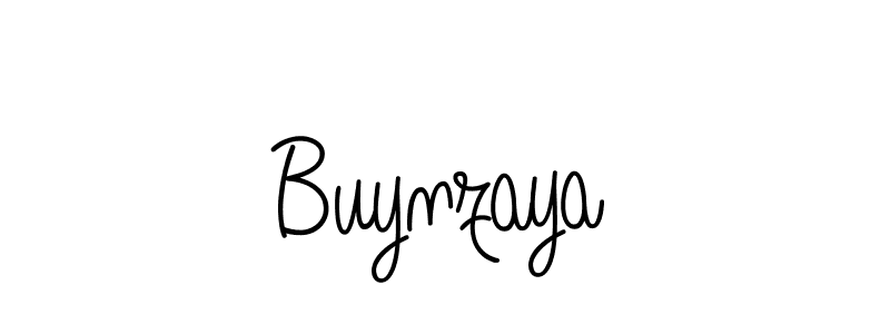You should practise on your own different ways (Angelique-Rose-font-FFP) to write your name (Buynzaya) in signature. don't let someone else do it for you. Buynzaya signature style 5 images and pictures png