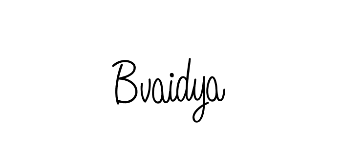 Make a beautiful signature design for name Bvaidya. Use this online signature maker to create a handwritten signature for free. Bvaidya signature style 5 images and pictures png
