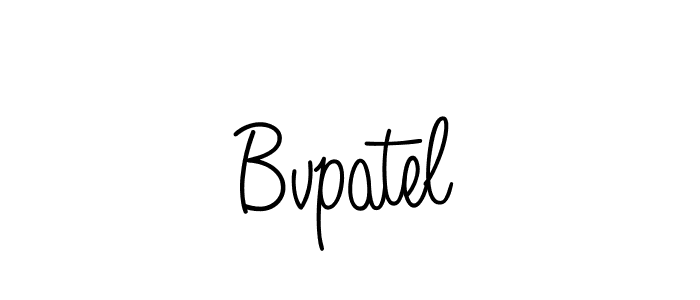 Use a signature maker to create a handwritten signature online. With this signature software, you can design (Angelique-Rose-font-FFP) your own signature for name Bvpatel. Bvpatel signature style 5 images and pictures png