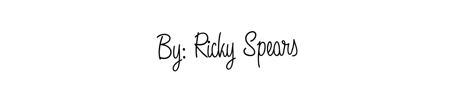 How to make By: Ricky Spears signature? Angelique-Rose-font-FFP is a professional autograph style. Create handwritten signature for By: Ricky Spears name. By: Ricky Spears signature style 5 images and pictures png