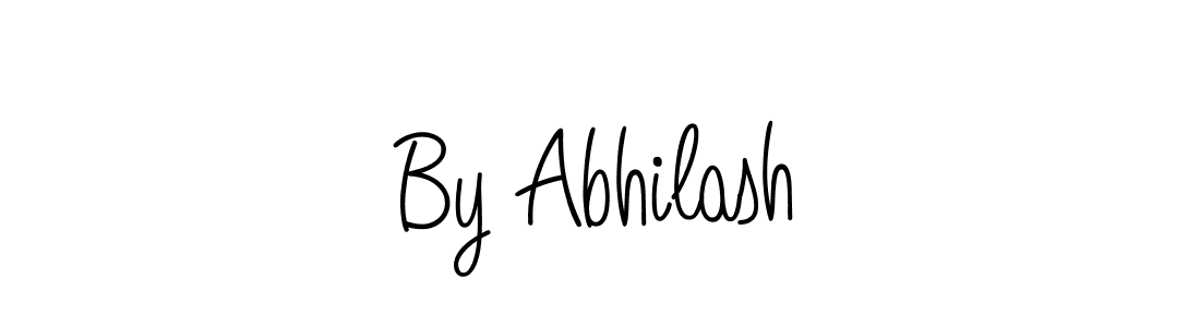 Make a beautiful signature design for name By Abhilash. With this signature (Angelique-Rose-font-FFP) style, you can create a handwritten signature for free. By Abhilash signature style 5 images and pictures png