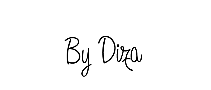 Use a signature maker to create a handwritten signature online. With this signature software, you can design (Angelique-Rose-font-FFP) your own signature for name By Diza. By Diza signature style 5 images and pictures png