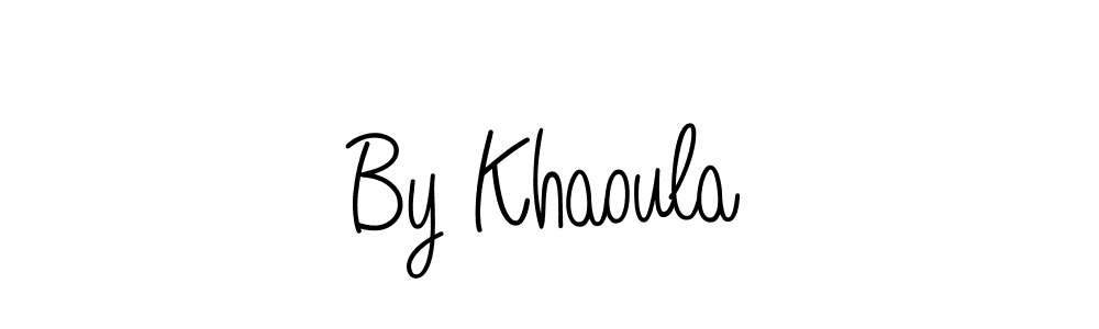 Also we have By Khaoula name is the best signature style. Create professional handwritten signature collection using Angelique-Rose-font-FFP autograph style. By Khaoula signature style 5 images and pictures png