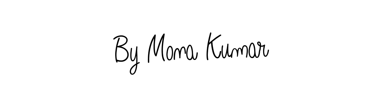 Use a signature maker to create a handwritten signature online. With this signature software, you can design (Angelique-Rose-font-FFP) your own signature for name By Mona Kumar. By Mona Kumar signature style 5 images and pictures png