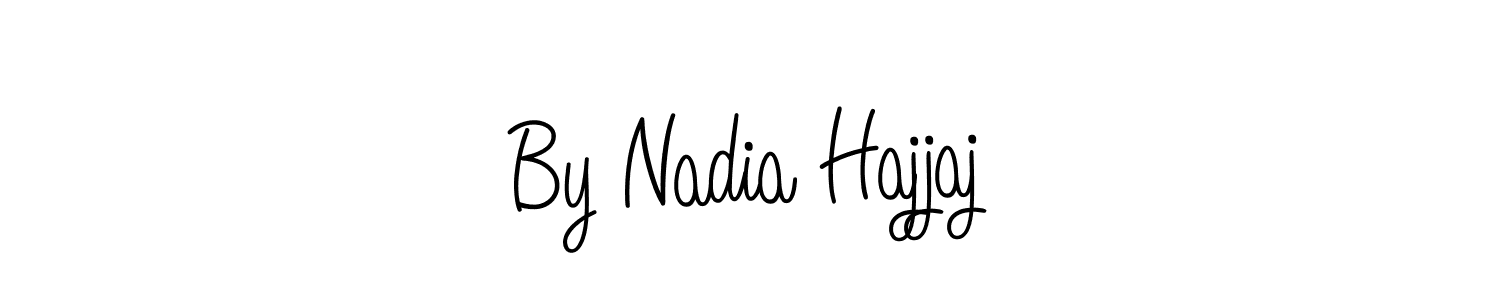 How to Draw By Nadia Hajjaj signature style? Angelique-Rose-font-FFP is a latest design signature styles for name By Nadia Hajjaj. By Nadia Hajjaj signature style 5 images and pictures png