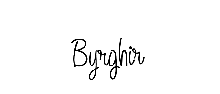 if you are searching for the best signature style for your name Byrghir. so please give up your signature search. here we have designed multiple signature styles  using Angelique-Rose-font-FFP. Byrghir signature style 5 images and pictures png