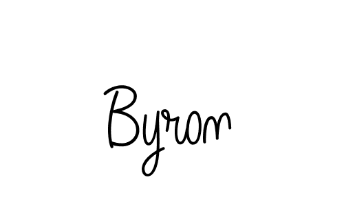 You should practise on your own different ways (Angelique-Rose-font-FFP) to write your name (Byron) in signature. don't let someone else do it for you. Byron signature style 5 images and pictures png