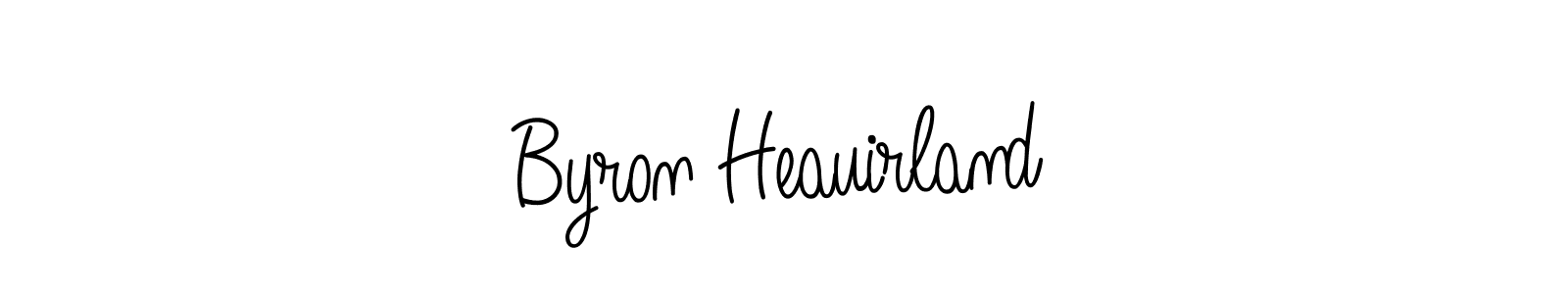 Design your own signature with our free online signature maker. With this signature software, you can create a handwritten (Angelique-Rose-font-FFP) signature for name Byron Heauirland. Byron Heauirland signature style 5 images and pictures png