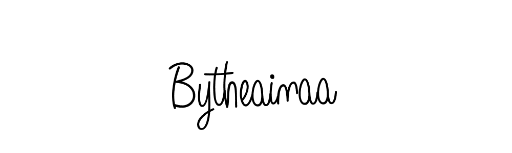 Make a beautiful signature design for name Bytheainaa. With this signature (Angelique-Rose-font-FFP) style, you can create a handwritten signature for free. Bytheainaa signature style 5 images and pictures png