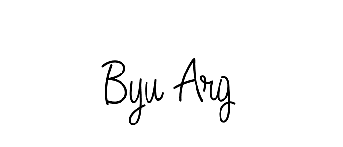 How to Draw Byu Arg signature style? Angelique-Rose-font-FFP is a latest design signature styles for name Byu Arg. Byu Arg signature style 5 images and pictures png