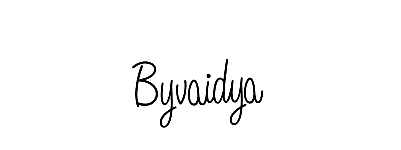 How to make Byvaidya signature? Angelique-Rose-font-FFP is a professional autograph style. Create handwritten signature for Byvaidya name. Byvaidya signature style 5 images and pictures png