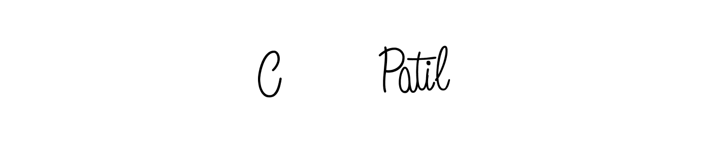 if you are searching for the best signature style for your name C के Patil. so please give up your signature search. here we have designed multiple signature styles  using Angelique-Rose-font-FFP. C के Patil signature style 5 images and pictures png