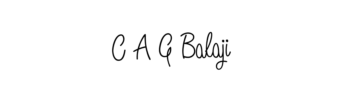 Check out images of Autograph of C A G Balaji name. Actor C A G Balaji Signature Style. Angelique-Rose-font-FFP is a professional sign style online. C A G Balaji signature style 5 images and pictures png